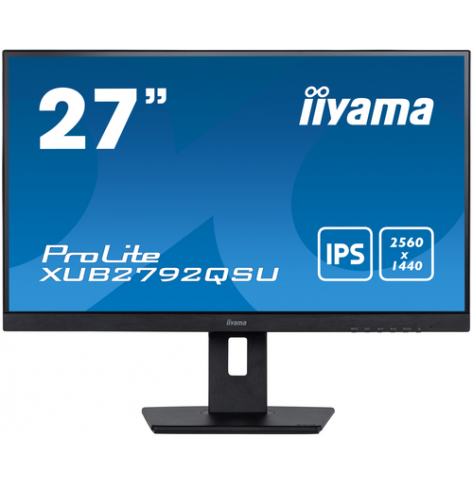 Monitor IIYAMA XUB2792QSU-B5 27 ETE IPS QHD WQHD Ultra Slim Line VGA HDMI DP USB-HUB glosniki