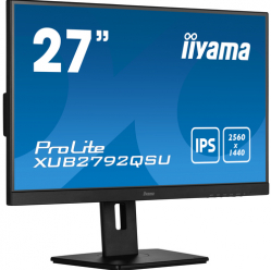 Monitor IIYAMA XUB2792QSU-B5 27 ETE IPS QHD WQHD Ultra Slim Line VGA HDMI DP USB-HUB glosniki