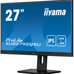 Monitor IIYAMA XUB2792QSU-B5 27 ETE IPS QHD WQHD Ultra Slim Line VGA HDMI DP USB-HUB glosniki