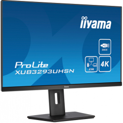 Monitor IIYAMA XUB3293UHSN-B5 32 ETE IPS UHD HDMI DP USB-C Dock glosniki LAN 65W PD Stand