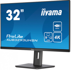 Monitor IIYAMA XUB3293UHSN-B5 32 ETE IPS UHD HDMI DP USB-C Dock glosniki LAN 65W PD Stand