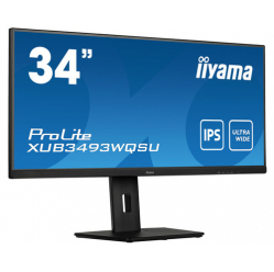 Monitor IIYAMA XUB3493WQSU-B5 34 UW ETE IPS-UHD 0. HDR HDMI DP USB-HUB glosniki