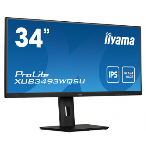 Monitor IIYAMA XUB3493WQSU-B5 34 UW ETE IPS-UHD 0. HDR HDMI DP USB-HUB glosniki