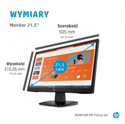 Monitor HP P22va G4 21.5" TN FHD HDMI VGA