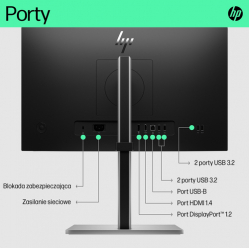 Monitor HP E22 G5 21.5 FHD 16:09 HDMI DP