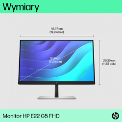 Monitor HP E22 G5 21.5 FHD 16:09 HDMI DP