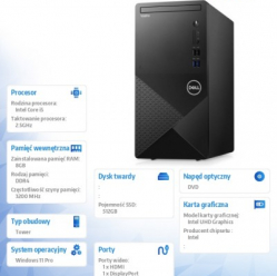 Komputer Dell Vostro 3020 MT i5-13400 /16GB 512GB SSD WIFI BT Win11Pro 3YPS