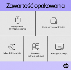 Mysz bezprzewodowa HP 920 Ergo Vertical