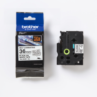 Taśma Brother TZESL261 36mm czarny na białym