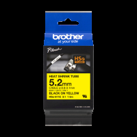 Taśma Brother HSE611E 5.2mm czarny na żółtym