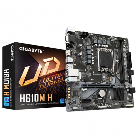 Płyta główna GIGABYTE H610M H LGA1700 mATX MB 2xDDR5 4xSATA 1xM.2