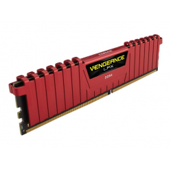 Pamięć CORSAIR 8GB RAMKit 2x4GB DDR4 2666MHz 2x288Dimm 16-18-18-35 1.2v Vengeance LPX czerwony Heatspreader