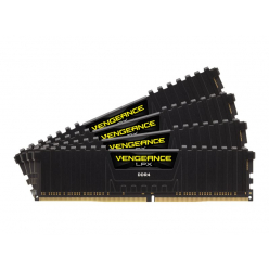 Pamięć CORSAIR DDR4 3200MHz 64GB 4x16GB DIMM XMP 2.0 Vengeance LPX czarny Heatspreader czarny PCB 1.35V