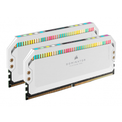 Pamięć CORSAIR DOMINATOR PLATINUM RGB 32GB 2x16GB DDR5 6200MHz DIMM 36-39-39-76 OC PMIC XMP 3.0 White Heatspreader RGB LED 1.3V