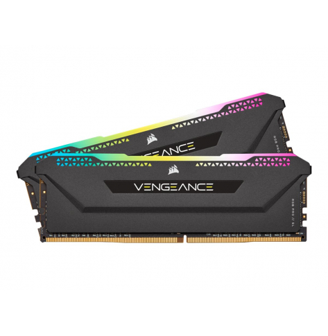 Pamięć CORSAIR VENGEANCE RGB PRO 64GB 2x32GB DDR4 3200MHz DIMM 16-20-20-38 XMP 2.0 czarny Heatspreader 1.35V