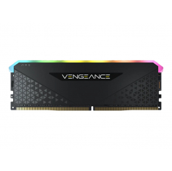 Pamięć CORSAIR VENGEANCE RGB RS 8GB DDR4 3200MHz DIMM 16-20-20-38 czarny PCB 1.35V XMP 2.0