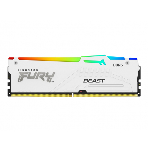 Pamięć KINGSTON FURY Beast 128GB 5200MT/s DDR5 CL40 DIMM Kit of 4 White RGB XMP