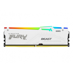 Pamięć KINGSTON FURY Beast 16GB DIMM 5600MT/s DDR5 CL40 White RGB XMP