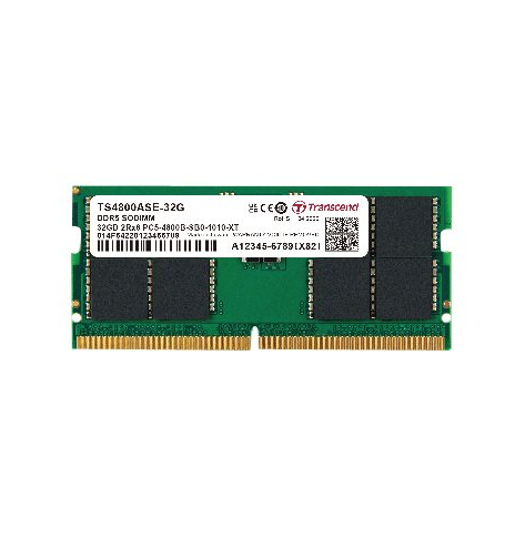 Pamięć TRANSCEND 32GB JM DDR5 4800 SO-DIMM 2Rx8 2Gx8 CL40 1.1V
