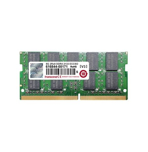 Pamięć TRANSCEND 8GB DDR4 2133 ECC-SO-DIMM 2Rx8 1Gx72 260P 512Mx8/CL15