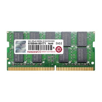 Pamięć TRANSCEND Premium 16GB DDR4 2400Mhz ECC-SO-DIMM 2Rx8 1Gx8 CL17 1.2V ORIG Chip Wide Temp.