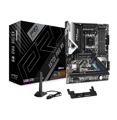 Płyta główna ASRock X670E PRO RS AM5 4xDIMM DDR5 ATX MB 4xM.2 6xSATA