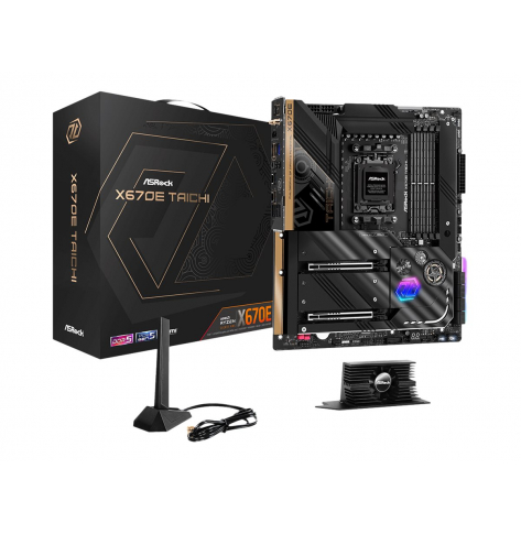 Płyta główna ASRock X670E TAICHI AM5 4xDIMM DDR5 ATX MB 4xM.2 8xSATA