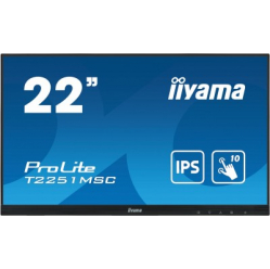 Monitor IIYAMA T225 C-B1 21.5 IPS FHD OGS-PCAP 10P Touch VGA HDMI DP