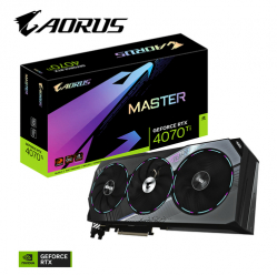 Karta graficzna GIGABYTE AORUS GeForce RTX 4070 Ti MASTER 12GB GDDR6X 3xDP 1xHDMI