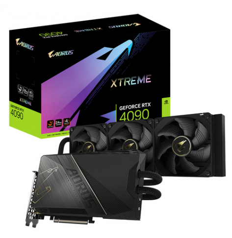 Karta graficzna GIGABYTE AORUS RTX4090 XTREME WATERFORCE 24GB GDDR6x 3xDP 1xHDMI