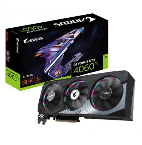 Karta graficzna GIGABYTE AORUS RTX4060 Ti ELITE 8GB GDDR6 2xHDMI 2xDP