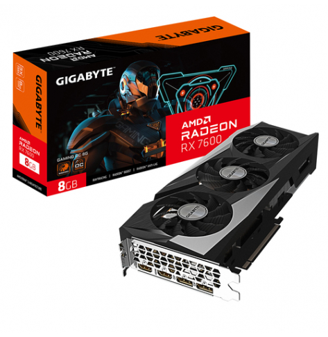 Karta graficzna GIGABYTE Radeon RX7600 GAMING OC 8GB GDDR6 2xHDMI 2xDP