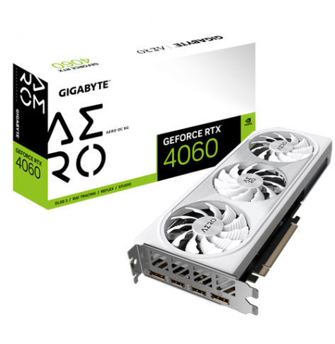 Karta graficzna GIGABYTE RTX 4060 AERO OC 8GB 8GB GDDR6 2xHDMI 2xDP