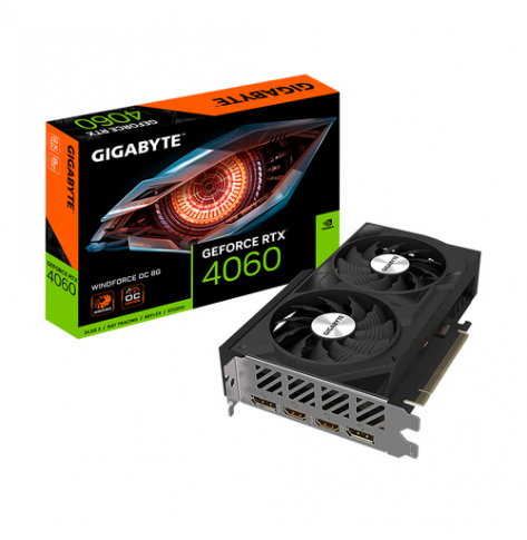 Karta graficzna GIGABYTE RTX 4060 WINDFORCE OC 8GB GDDR6 2xHDMI 2xDP