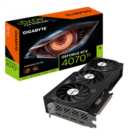 Karta graficzna GIGABYTE RTX 4070Ti WINDFORCE OC 12GB GDDR6X 3xDP 1xHDMI