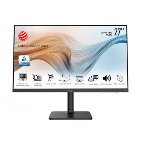 Monitor MSI rn MD272QP 27 IPS Type-C 65W USB czarny