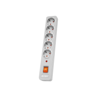 Listwa zasilająca  Acar X5  szary  3m  schuko