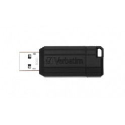 Pamięć VERBATIM 49071 Flashdrive Verbatim PinStripe 128GB czarny