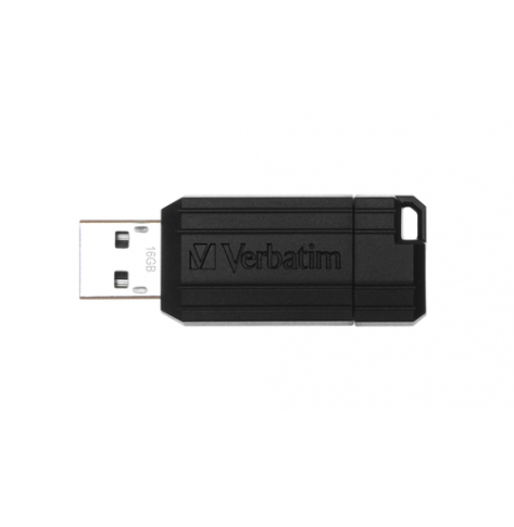 Pamięć VERBATIM Store n Go Pin Stripe USB Drive USB-flashstation 16GB USB2.0 czarny