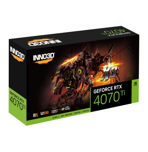 Karta graficzna INNO3D GeForce RTX 4070 Ti X3 12GB GDDR6X 3xDP+HDMI