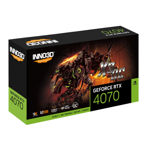 Karta graficzna INNO3D GeForce RTX 4070 X3 OC 12GB GDDR6X 3xDP 1xHDMI