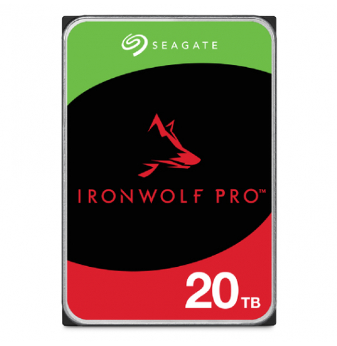 SEAGATE Ironwolf PRO HDD 20TB 7200rpm 6Gb/s SATA 256MB cache 3.5 24x7 for NAS and RAID Rackmount systems