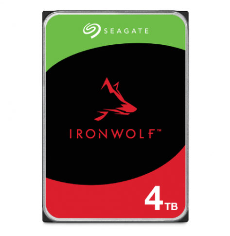 Dysk SEAGATE NAS HDD 4TB IronWolf 5400rpm 6Gb/s SATA 256MB cache 3.5inch 24x7 CMR for NAS and RAID rackmount systems BLK