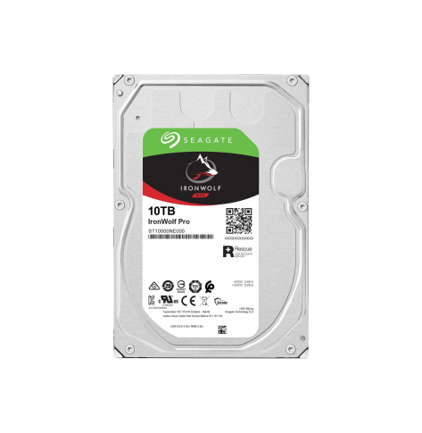 SEAGATE Ironwolf PRO NAS HDD 10TB 7200rpm 6Gb/s SATA 256MB cache 8.9cm 3.5inch 24x7 for NAS und RAID Rackmount Systems BLK