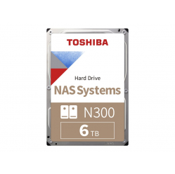 Dysk TOSHIBA N300 NAS Hard Drive 6TB SATA 3.5inch 7200rpm 256MB Bulk