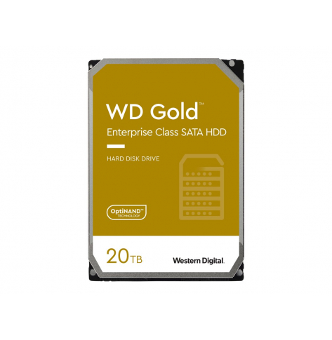 WD Gold 20TB HDD 7200rpm 6Gb/s SATA 512MB cache 3.5inch intern RoHS compliant Enterprise Bulk