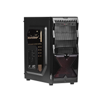 Obudowa AKYGA Midi ATX AKY002BK USB 2.0 gamer okno plexi czarna bez PSU