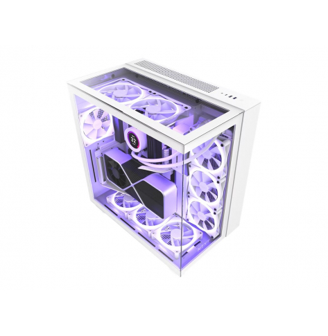 Obudowa NZXT PC case H9 Elite Midi tower window biala