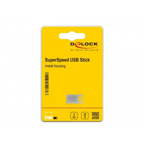 Pamięć USB DELOCK USB 3.2 Gen 1 Memory Stick 16GB - Metal Housing