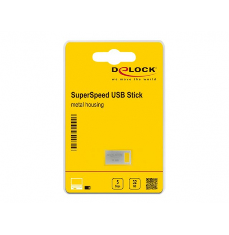 Pamięć DELOCK USB 3.2 Gen 1 Memory Stick 32GB - Metal Housing